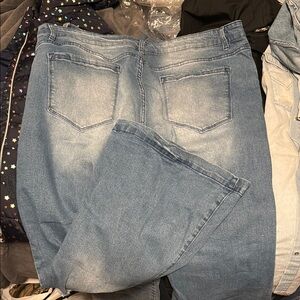 Women's Blue Flare & Wide Leg Jeans